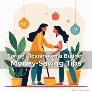 Artistic representation for Spring Cleaning on a Budget: Money-Saving Tips