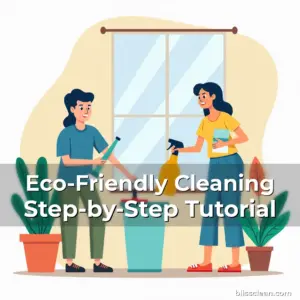 Artistic representation for Eco-Friendly Cleaning Step-by-Step Tutorial