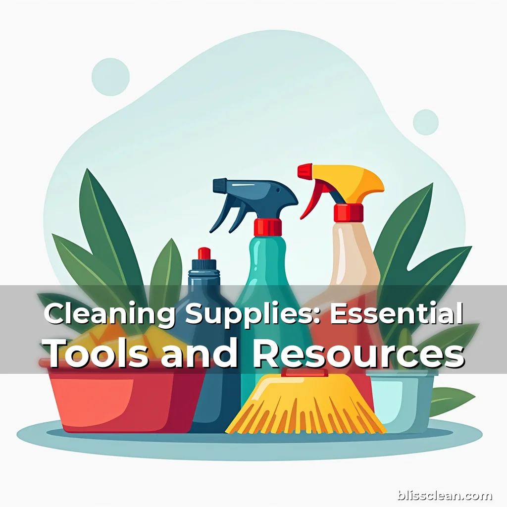 Artistic representation for Cleaning Supplies: Essential Tools and Resources
