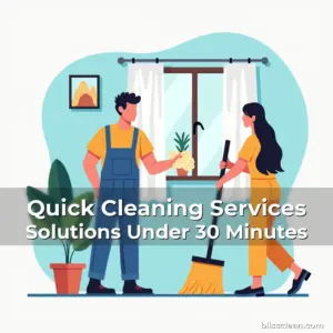Artistic representation for Quick Cleaning Services Solutions Under 30 Minutes