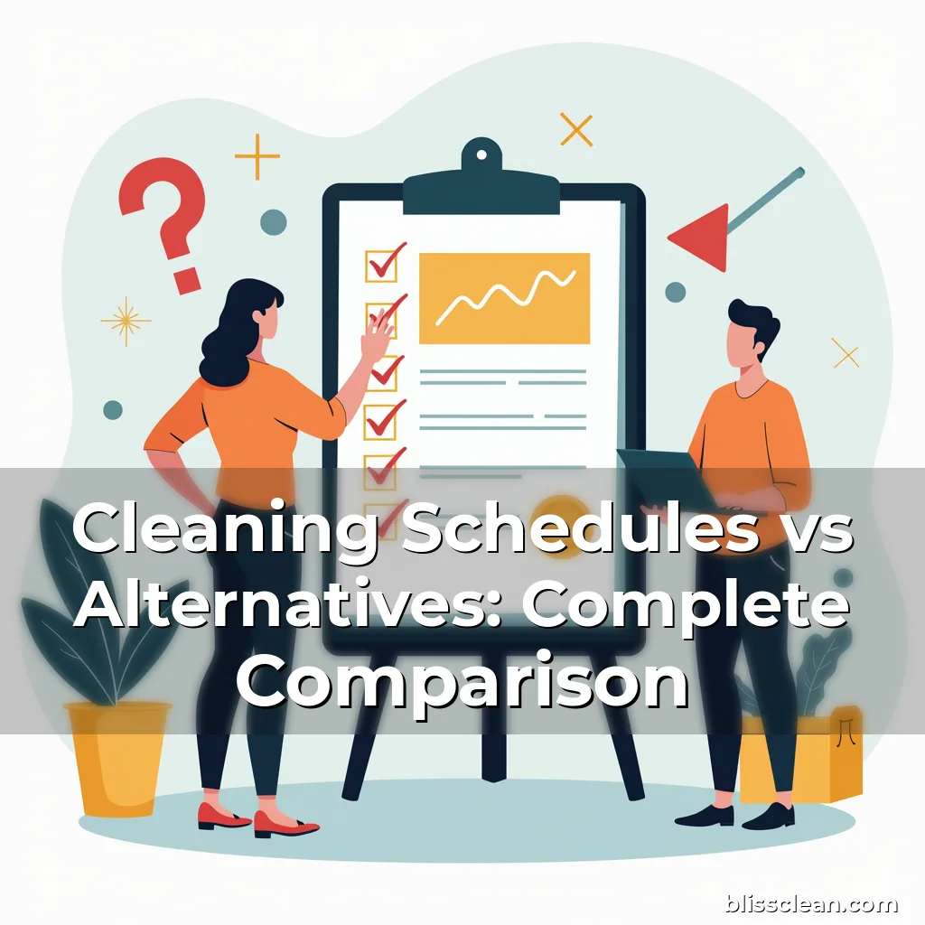 Artistic representation for Cleaning Schedules vs Alternatives: Complete Comparison