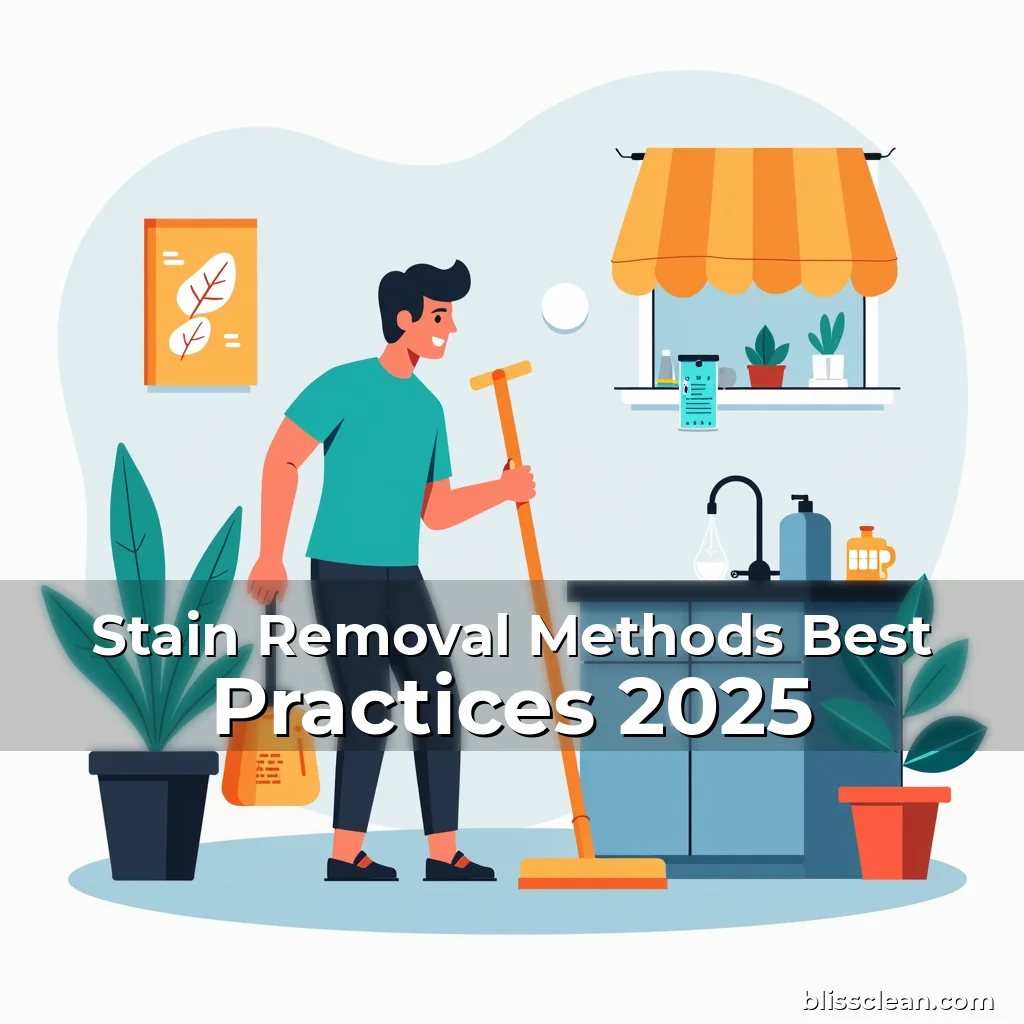 Artistic representation for Stain Removal Methods Best Practices 2025