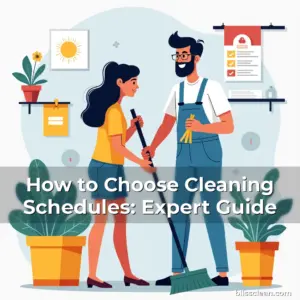 Artistic representation for How to Choose Cleaning Schedules: Expert Guide