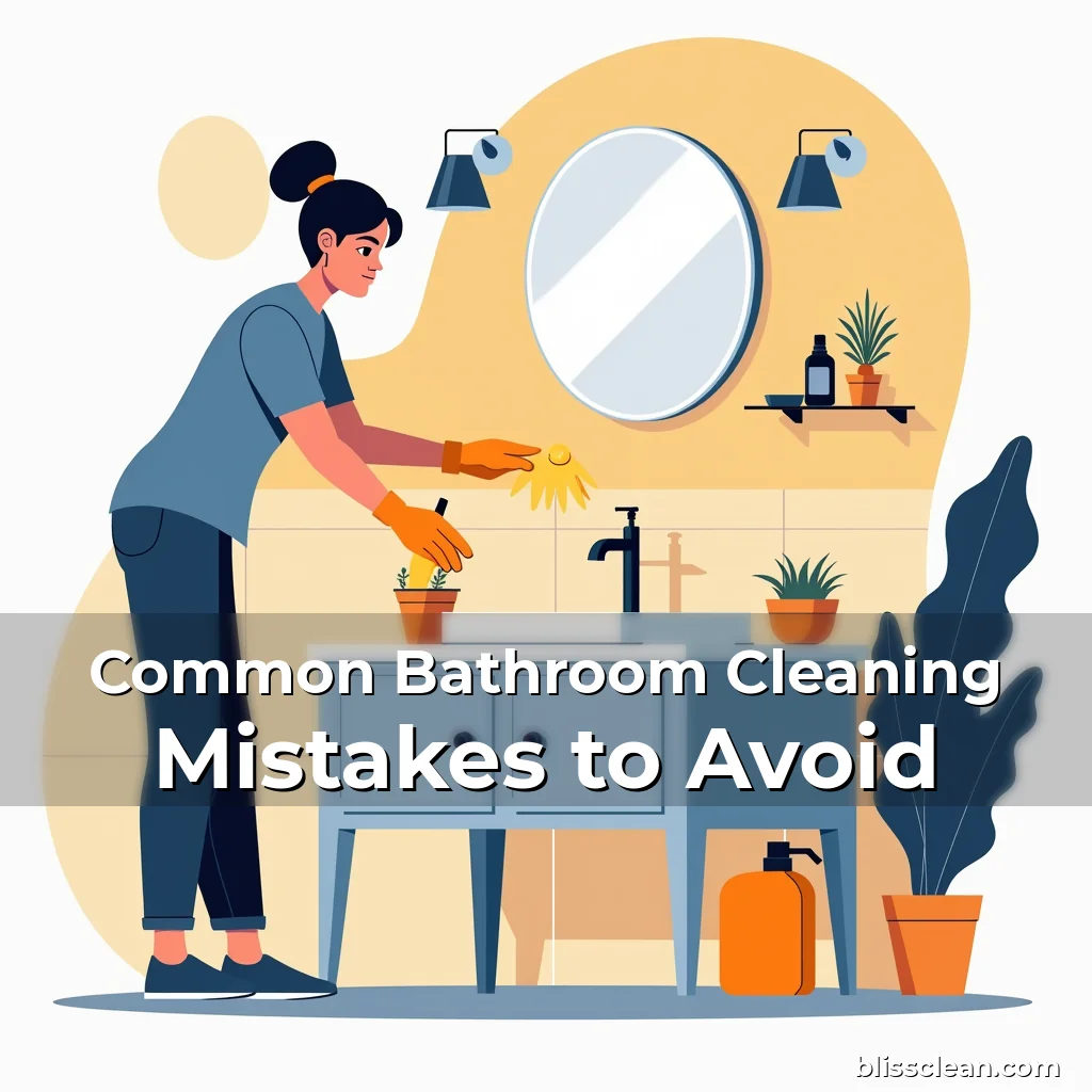 Artistic representation for Common Bathroom Cleaning Mistakes to Avoid