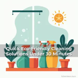 Artistic representation for Quick Eco-Friendly Cleaning Solutions Under 30 Minutes