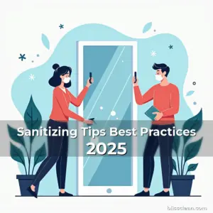 Artistic representation for Sanitizing Tips Best Practices 2025