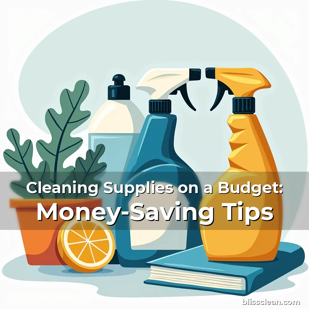 Artistic representation for Cleaning Supplies on a Budget: Money-Saving Tips