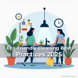 Artistic representation for Eco-Friendly Cleaning Best Practices 2025
