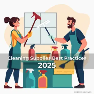 Artistic representation for Cleaning Supplies Best Practices 2025