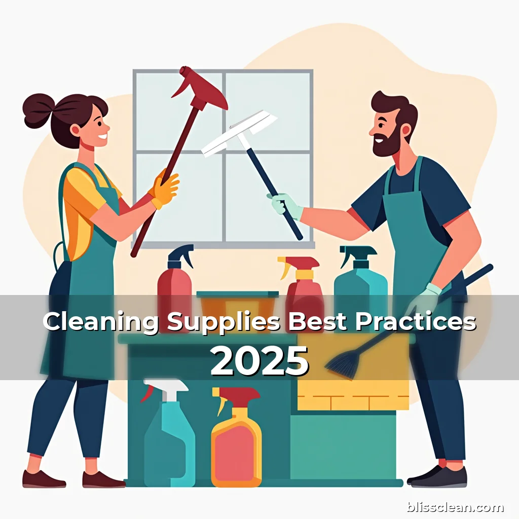 Artistic representation for Cleaning Supplies Best Practices 2025