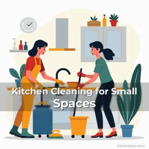 Artistic representation for Kitchen Cleaning for Small Spaces