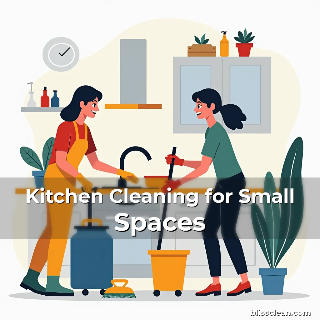 Artistic representation for Kitchen Cleaning for Small Spaces