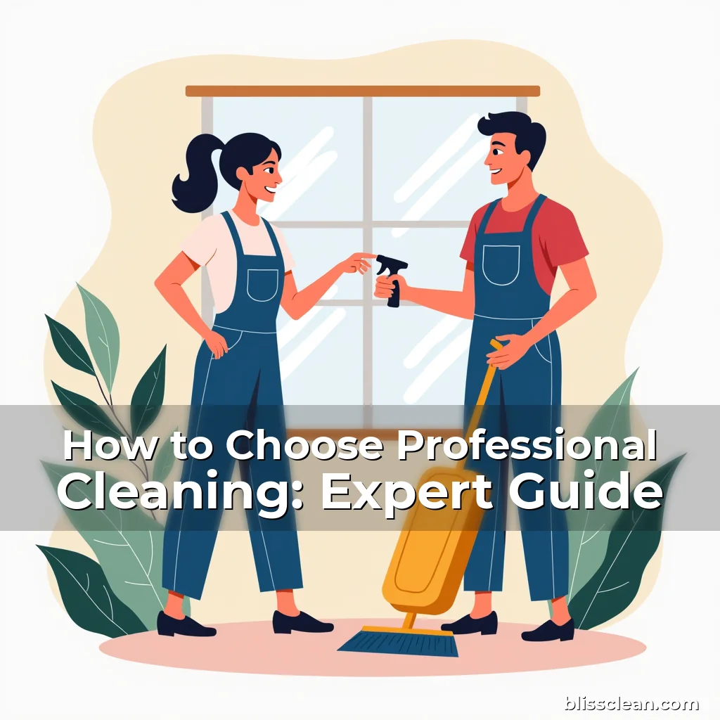 Read more about the article How to Choose Professional Cleaning: Expert Guide