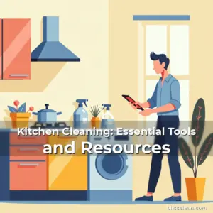 Artistic representation for Kitchen Cleaning: Essential Tools and Resources