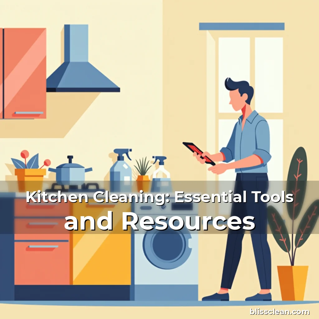 Artistic representation for Kitchen Cleaning: Essential Tools and Resources