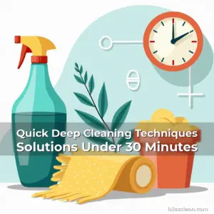 Artistic representation for Quick Deep Cleaning Techniques Solutions Under 30 Minutes