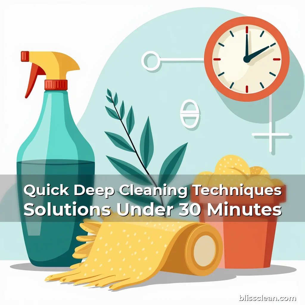 Read more about the article Quick Deep Cleaning Techniques Solutions Under 30 Minutes