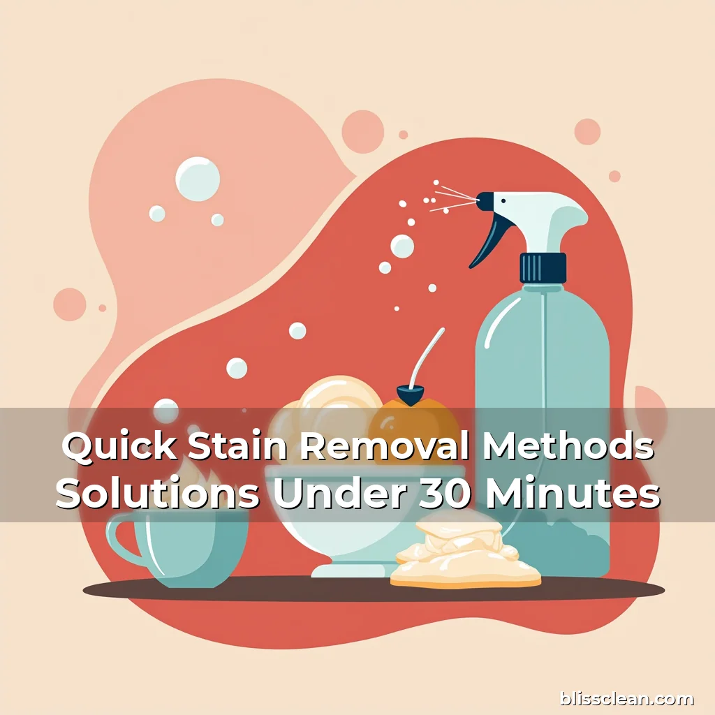 Artistic representation for Quick Stain Removal Methods Solutions Under 30 Minutes