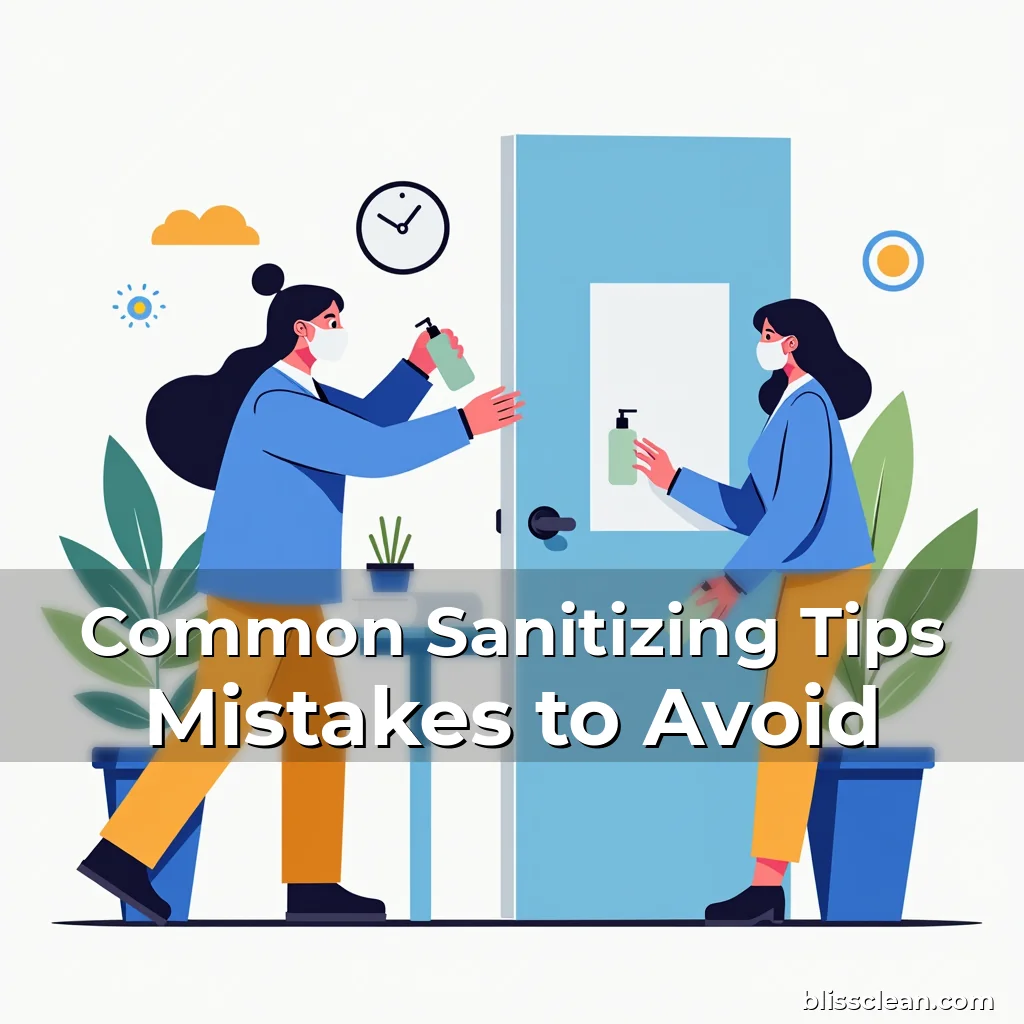 Artistic representation for Common Sanitizing Tips Mistakes to Avoid