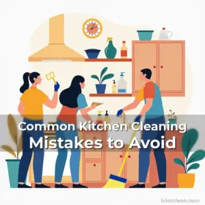 Artistic representation for Common Kitchen Cleaning Mistakes to Avoid