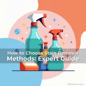 Artistic representation for How to Choose Stain Removal Methods: Expert Guide