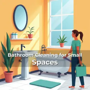 Artistic representation for Bathroom Cleaning for Small Spaces