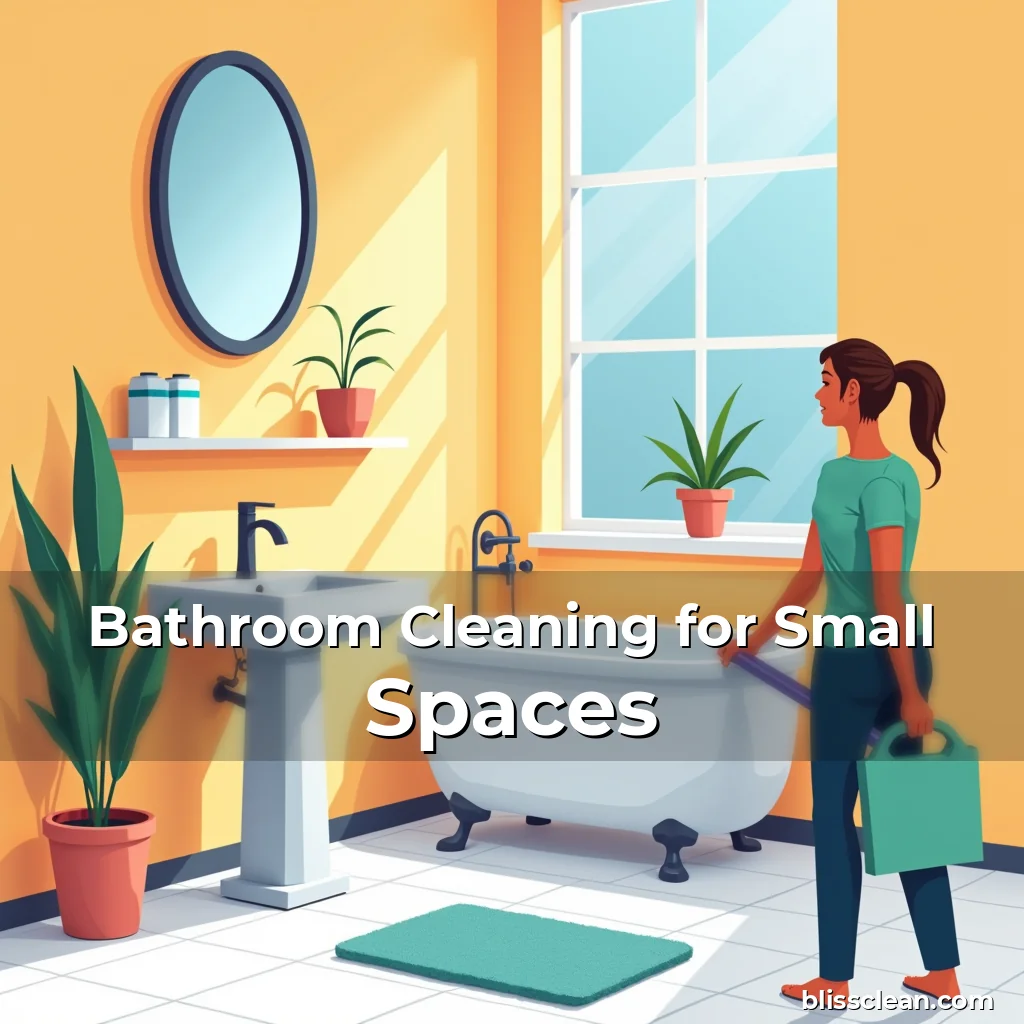 Artistic representation for Bathroom Cleaning for Small Spaces