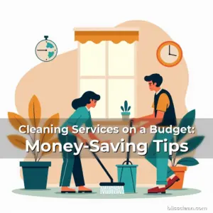 Artistic representation for Cleaning Services on a Budget: Money-Saving Tips