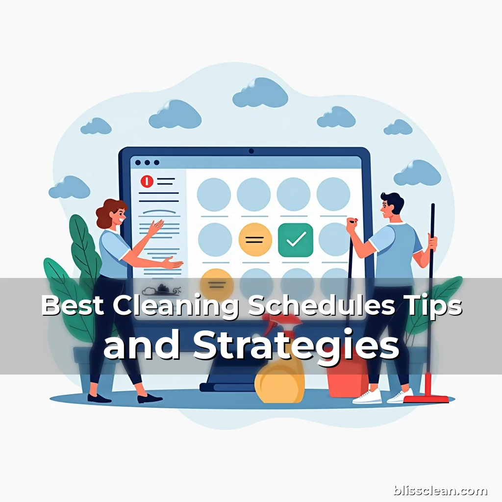 Artistic representation for Best Cleaning Schedules Tips and Strategies