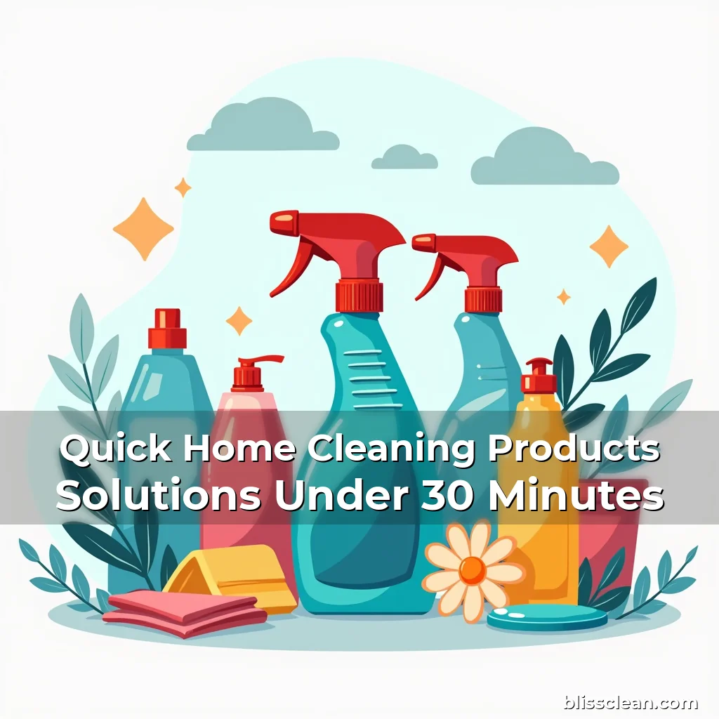 Read more about the article Quick Home Cleaning Products Solutions Under 30 Minutes