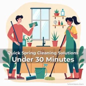 Artistic representation for Quick Spring Cleaning Solutions Under 30 Minutes