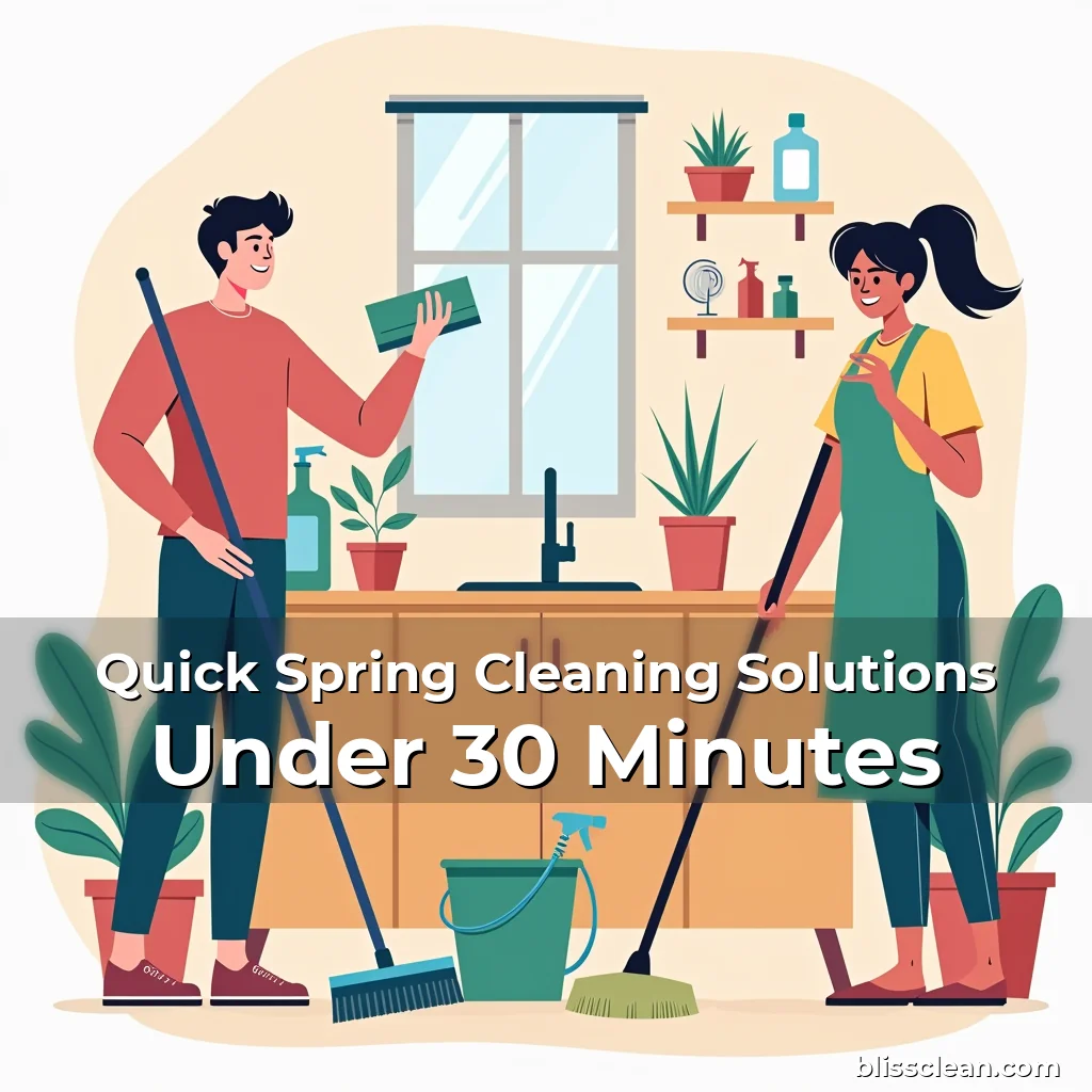 Artistic representation for Quick Spring Cleaning Solutions Under 30 Minutes