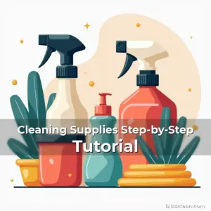 Artistic representation for Cleaning Supplies Step-by-Step Tutorial