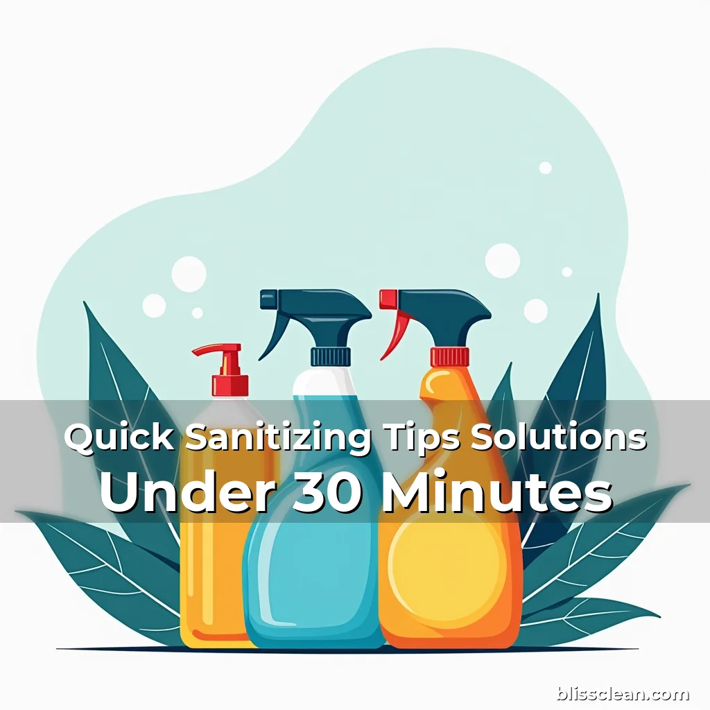 Read more about the article Quick Sanitizing Tips Solutions Under 30 Minutes